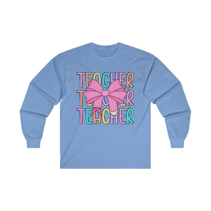 Teacher Coquette Long Sleeve Tee