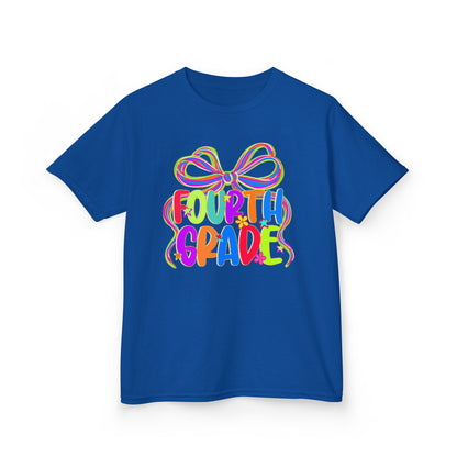 Neon Fourth Grade Back to School Kids Tee