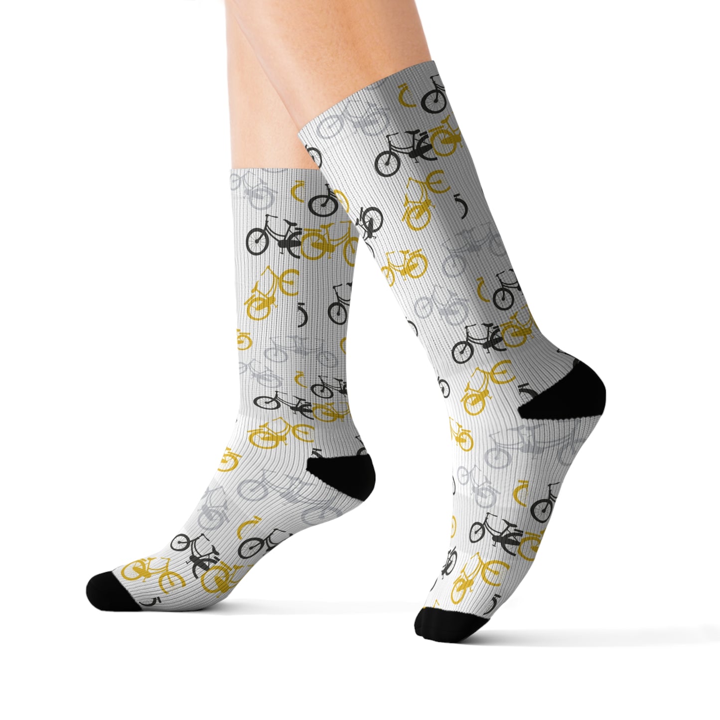 Trendy Bicycle Lover Pattern Socks