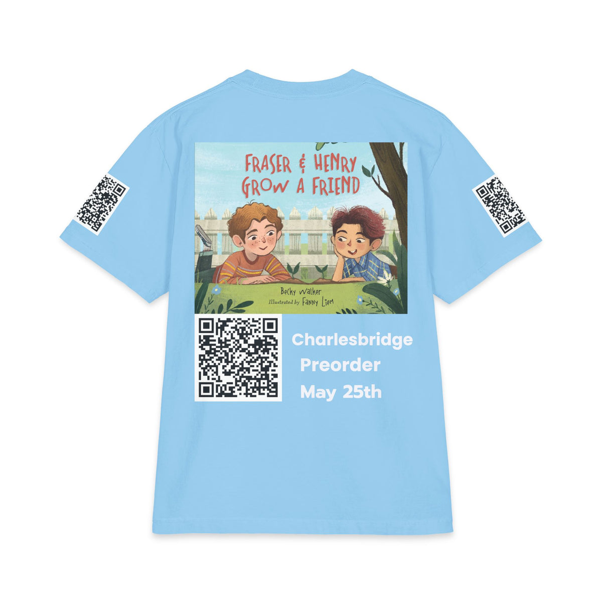 Charlesbridge “Raise a Reader, Grow a Reader” QR Code T-Shirt