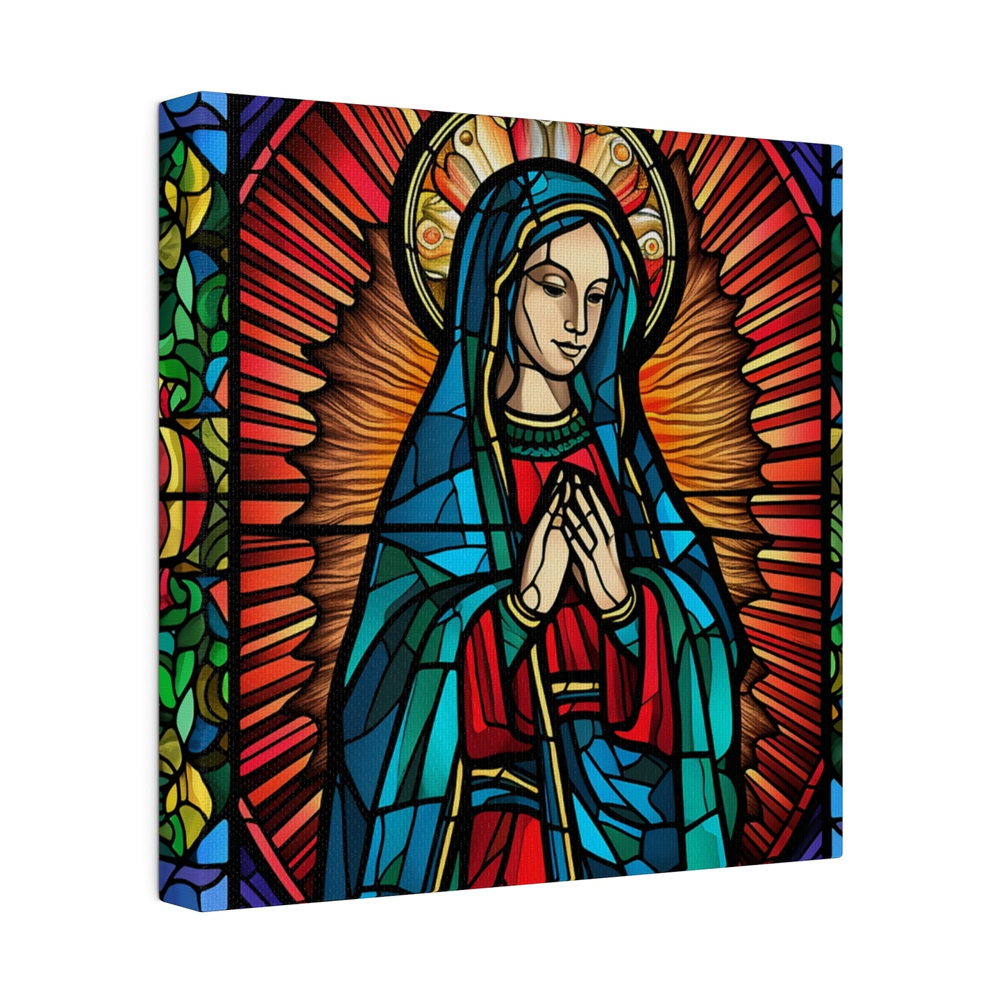 Virgin Mary Wall Art Matte Canvas