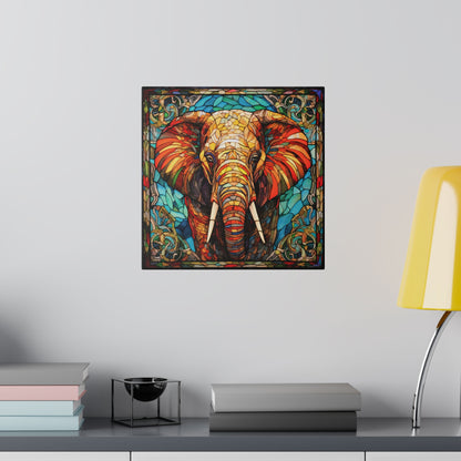 Elephant Wall Art Matte Canvas