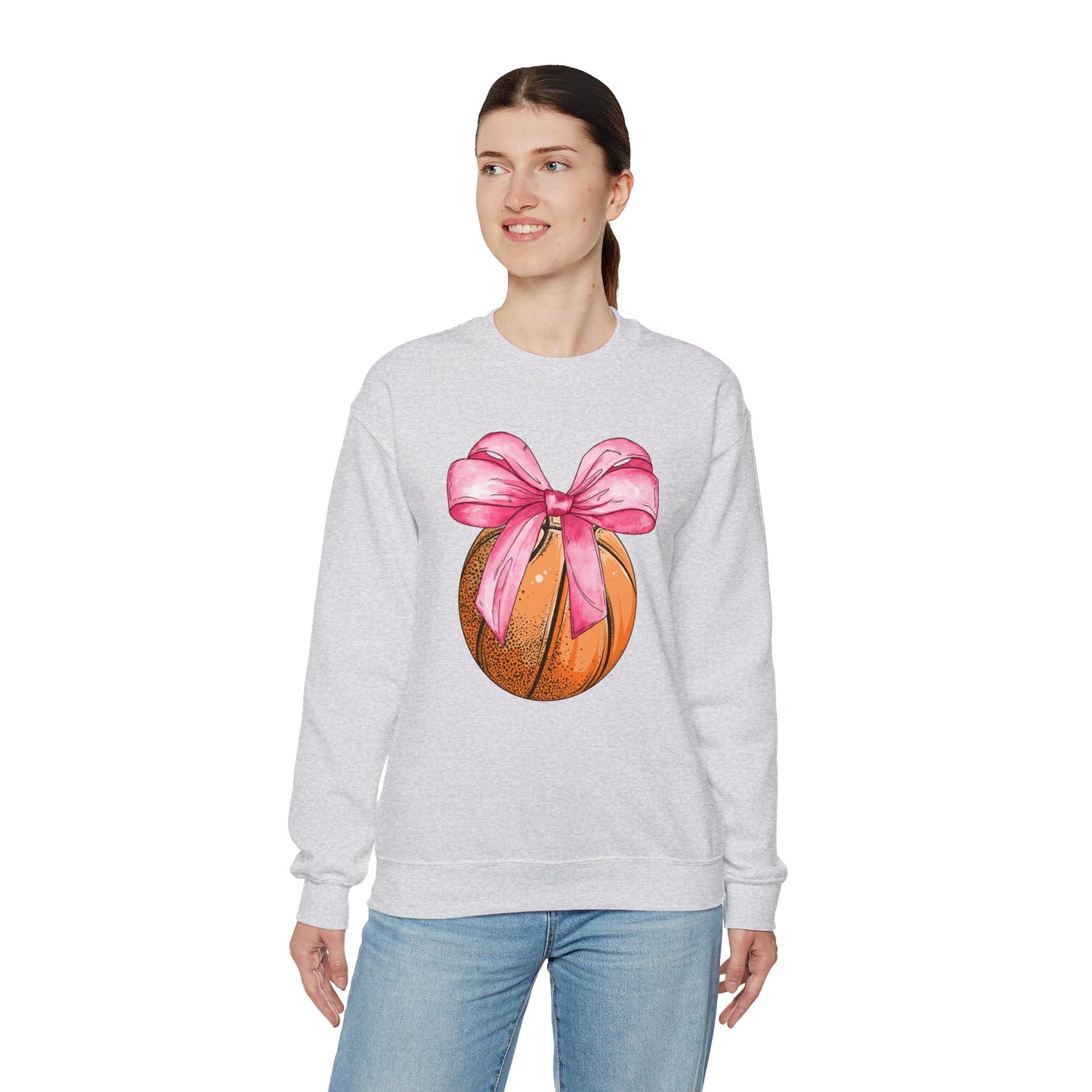 Basketball Coquette Crewneck Sweatshirt