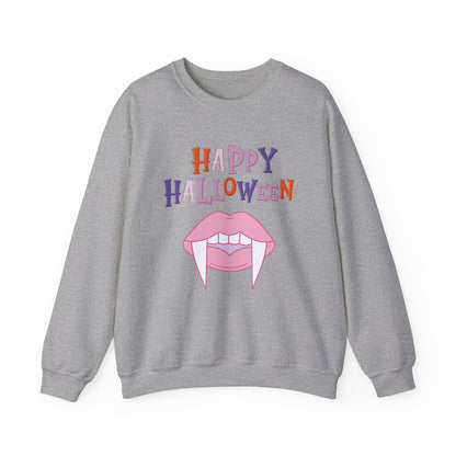 Happy Halloween Pink Fangs Sweatshirt