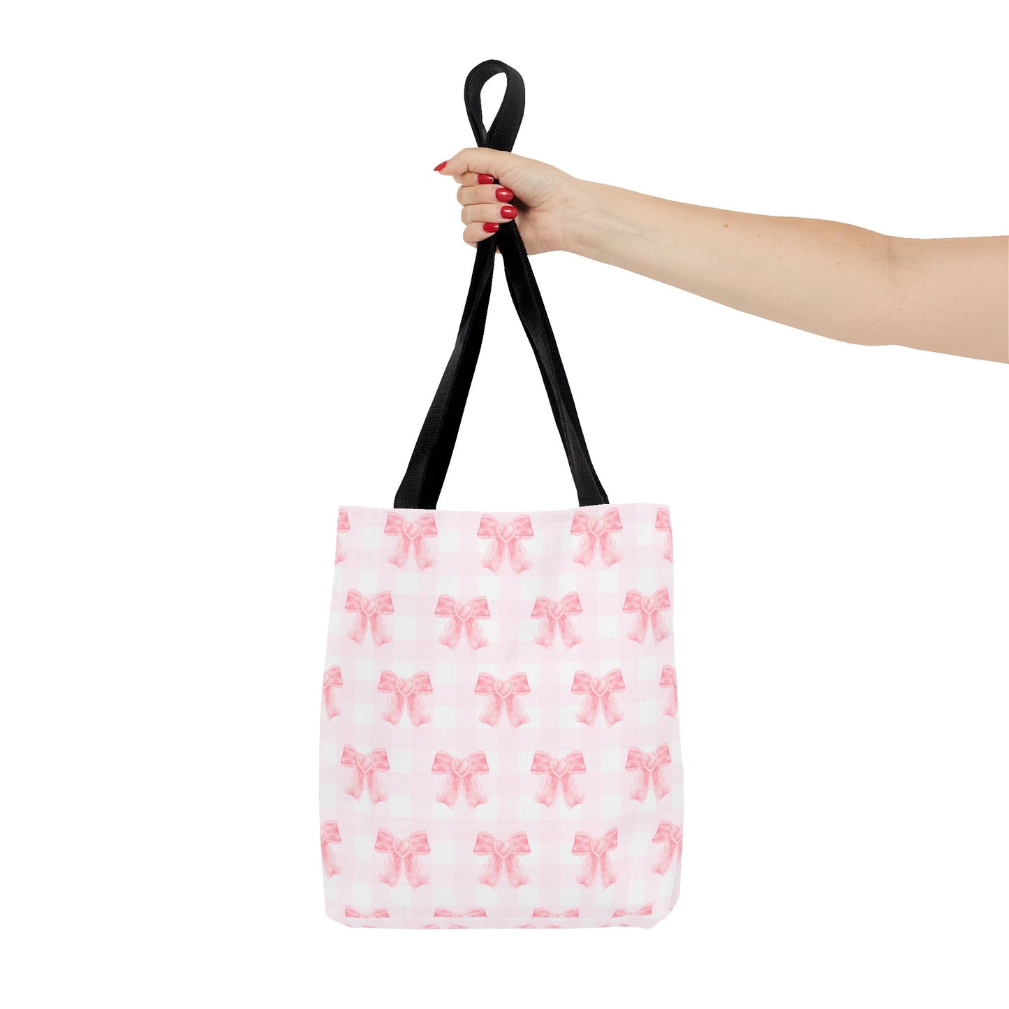 Girlie Pink Coquette Bow Tote Bag