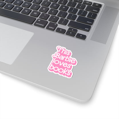 Pink Barbie Loves Books Stickers
