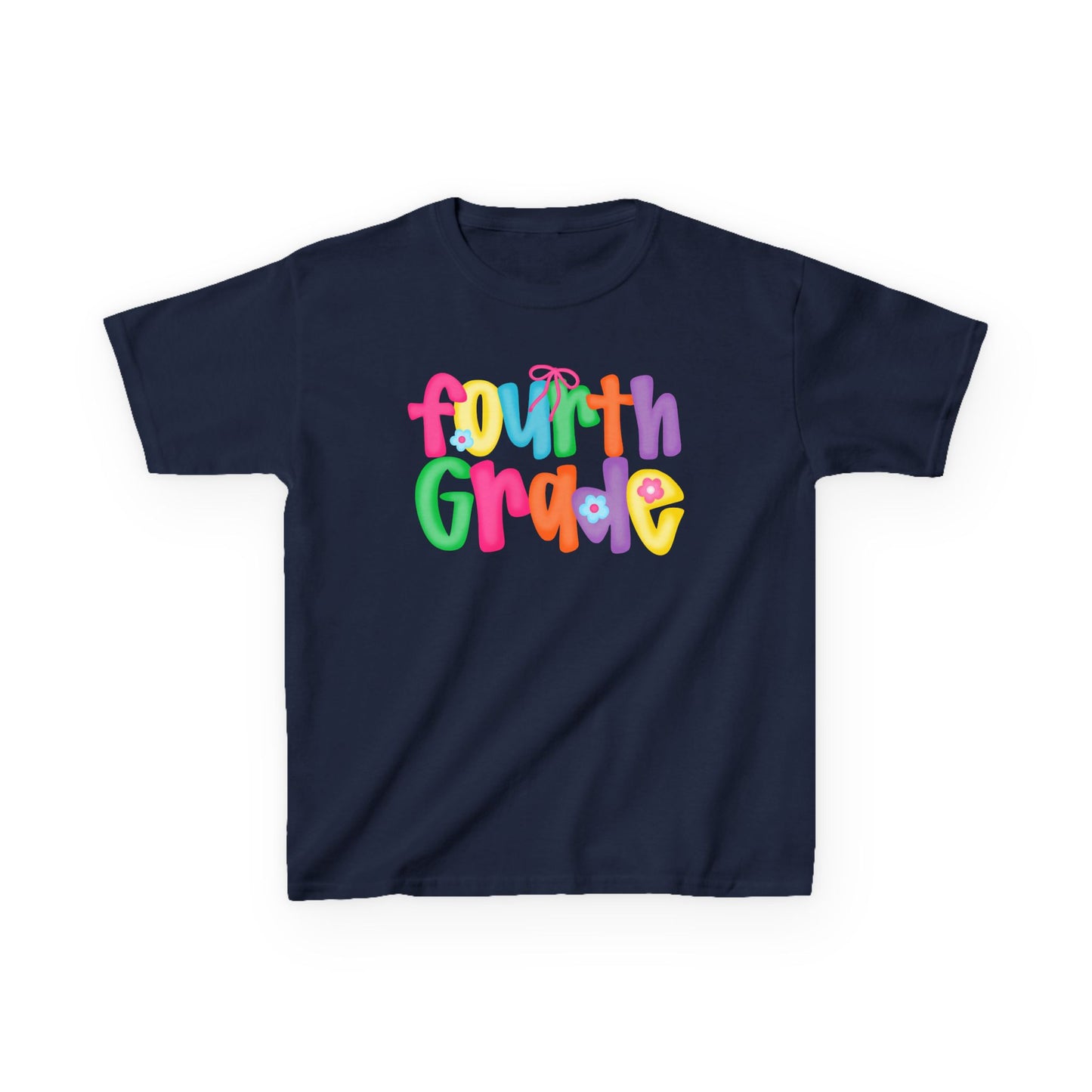 Back to School Fourth Grade Kids Tee
