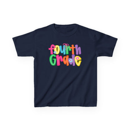 Back to School Fourth Grade Kids Tee