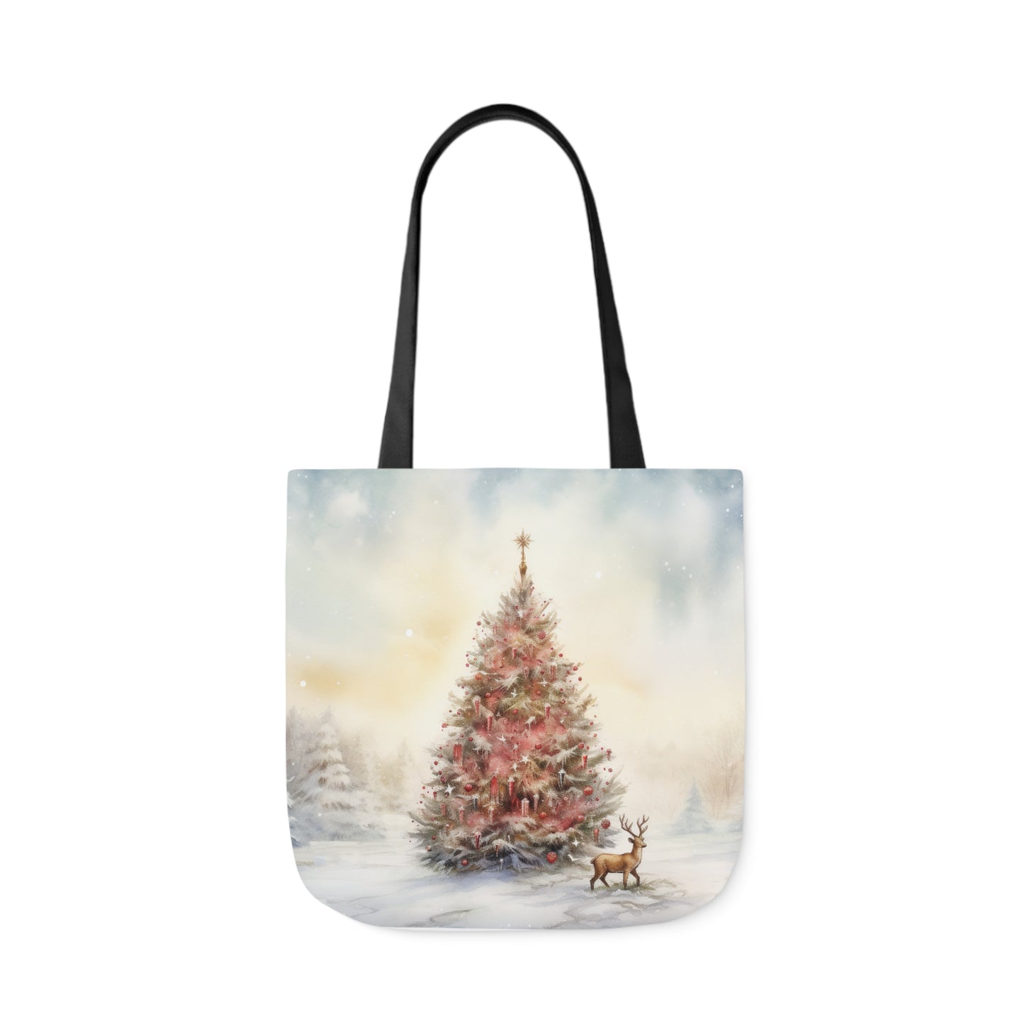 Christmas Tree Canvas Tote