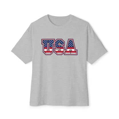 USA 4th of July Unisex Oversized Boxy Tee