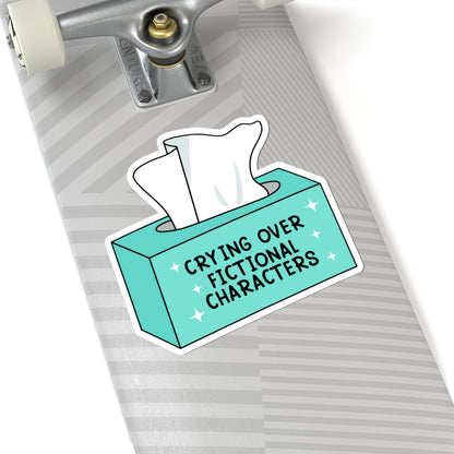 Crying Over Fictional Characters Book Lover Stickers