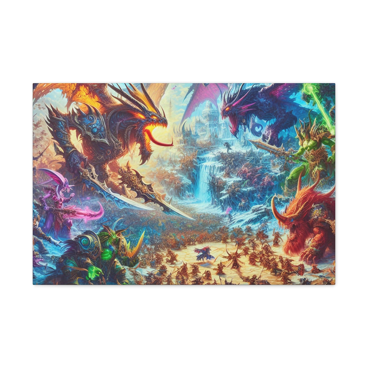 Dragon Battle DnD Wall Art