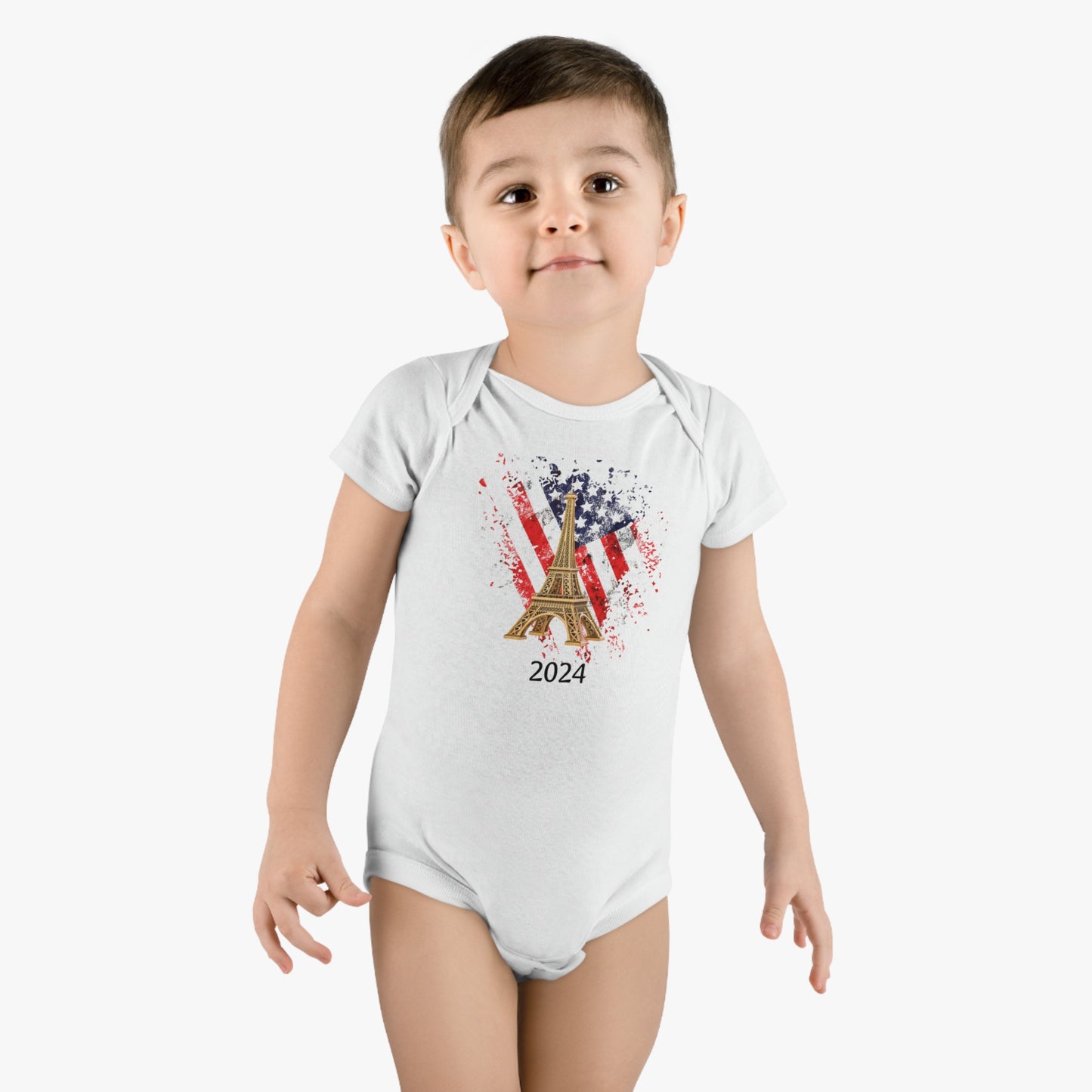 USA 2024 Paris Olympics Baby Short Sleeve Onesie®