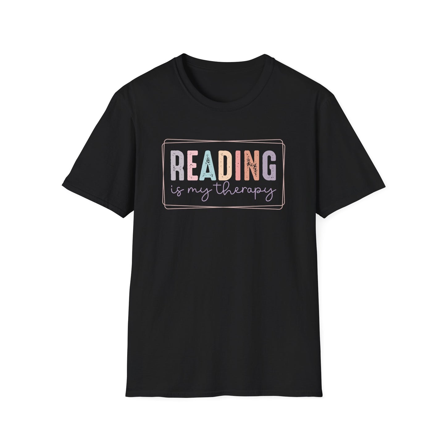 Reading is My Therapy Unisex Softstyle T-Shirt