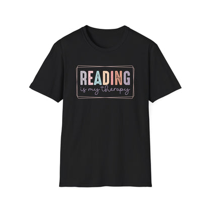 Reading is My Therapy Unisex Softstyle T-Shirt