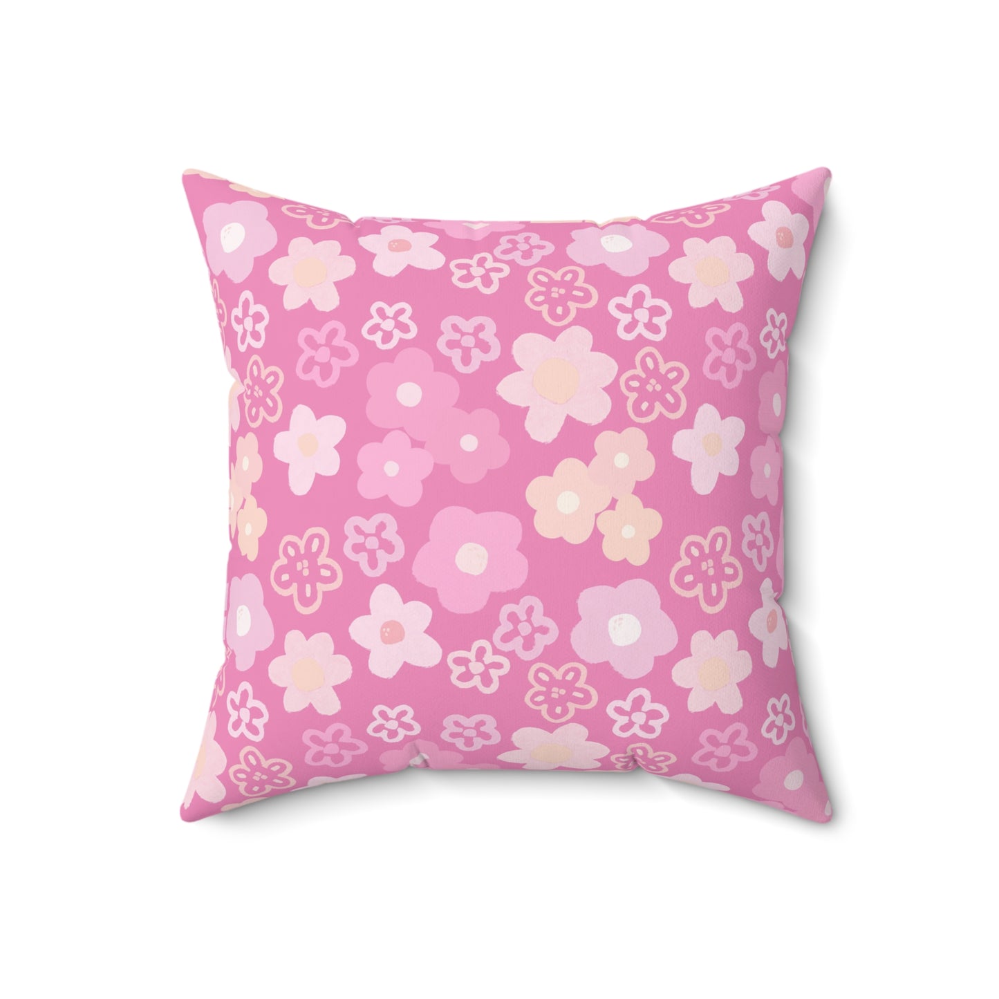 Coquette Pink Floral Pillow