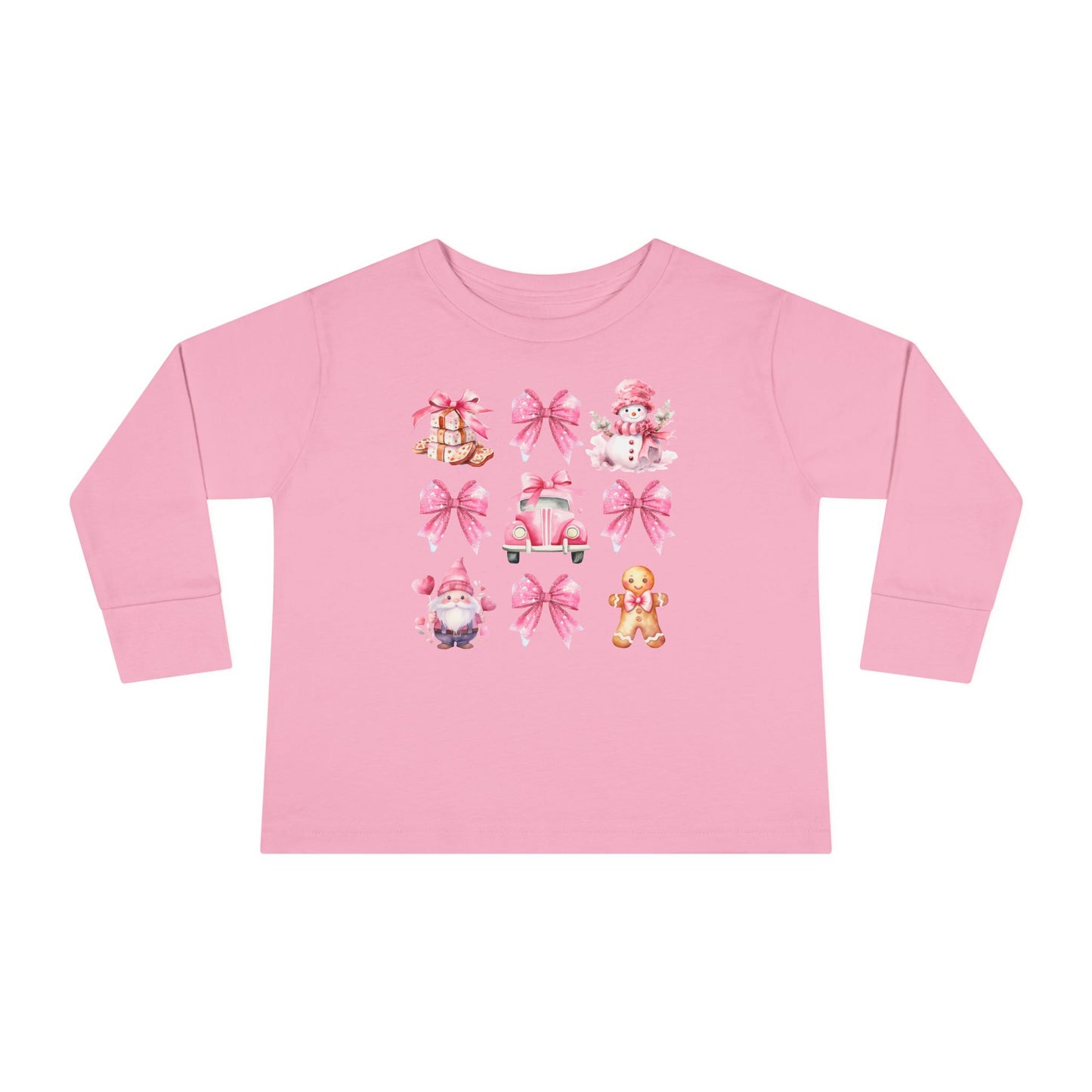 Holiday Coquette Toddler Long Sleeve Tee