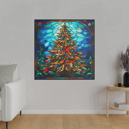 Stained Glass Christmas Canvas