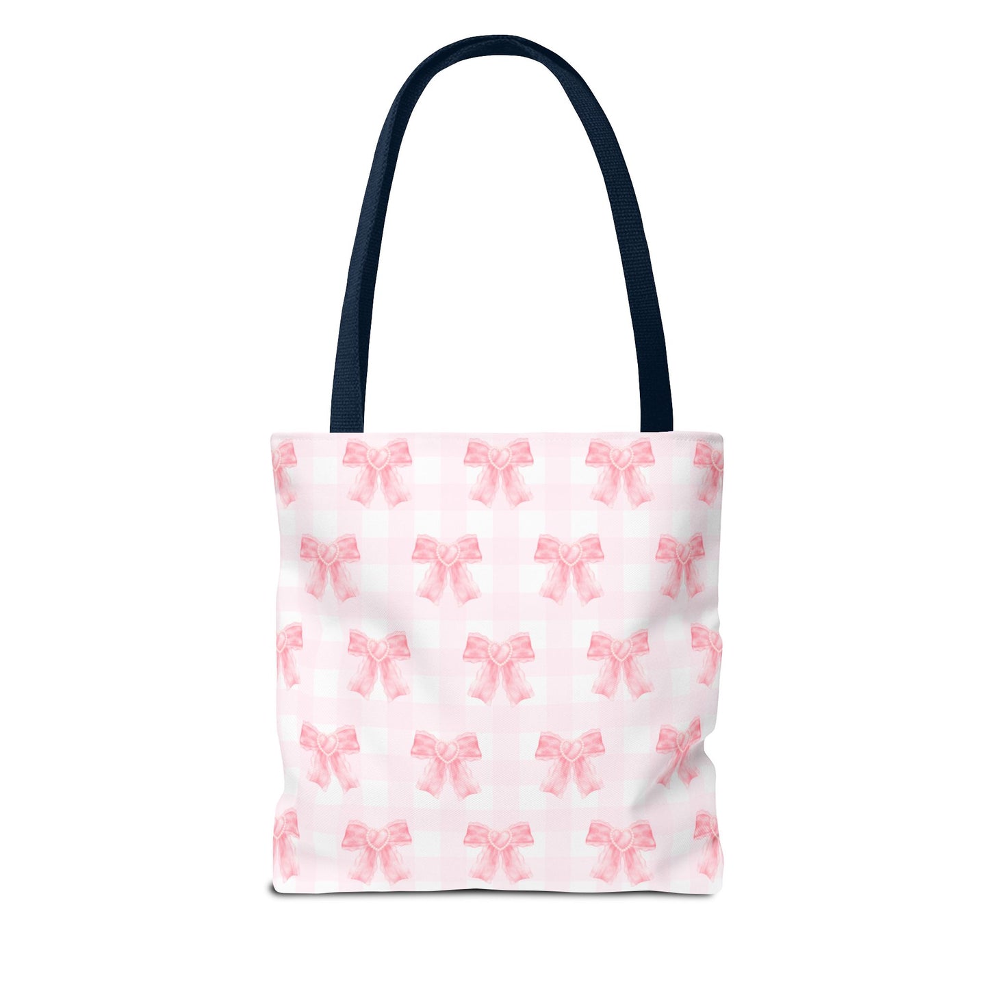 Girlie Pink Coquette Bow Tote Bag