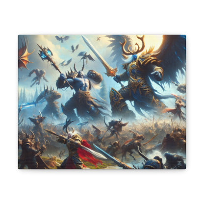 Epic DnD Battle Canvas Wall Art