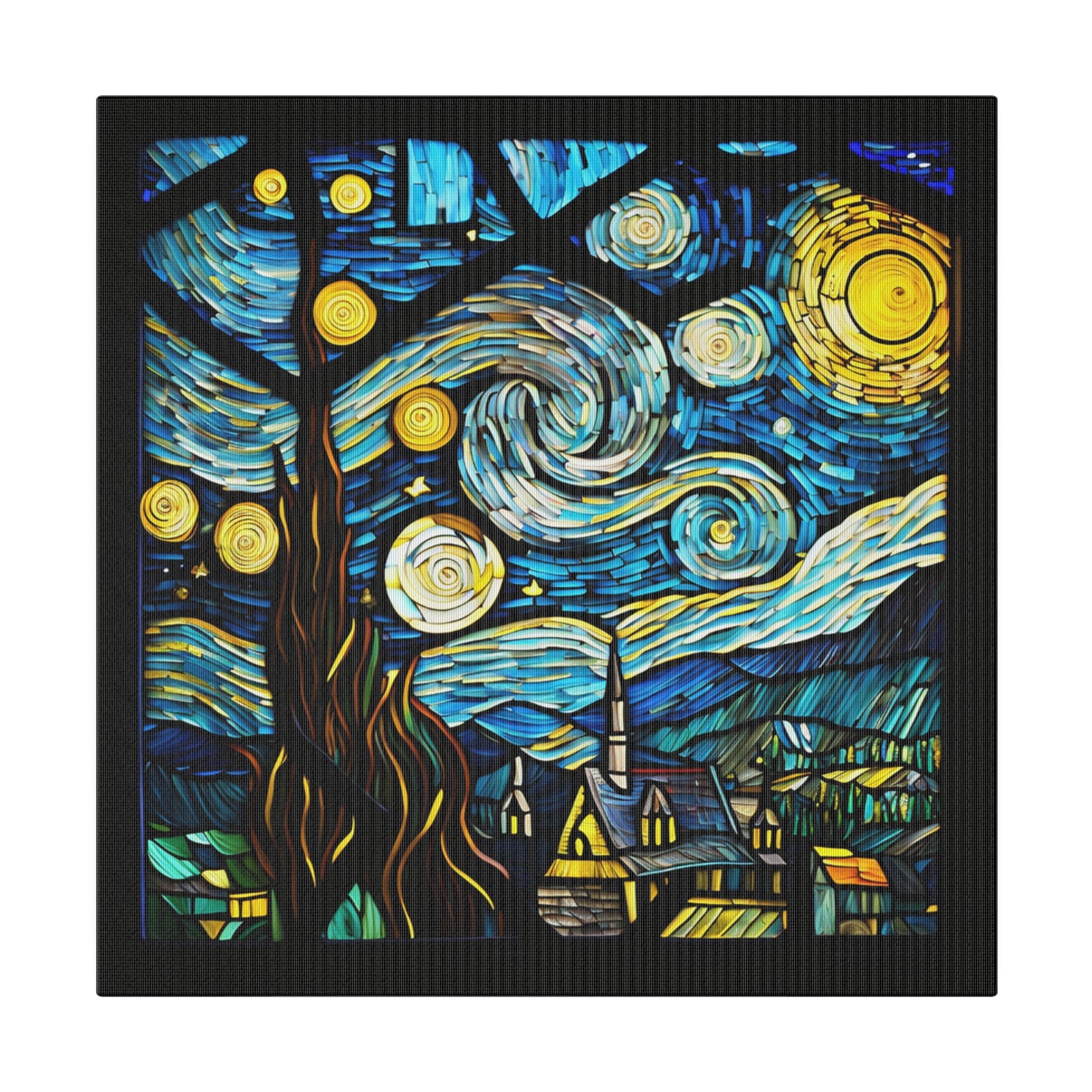 Van Gogh Starry Night Wall Art Matte Canvas