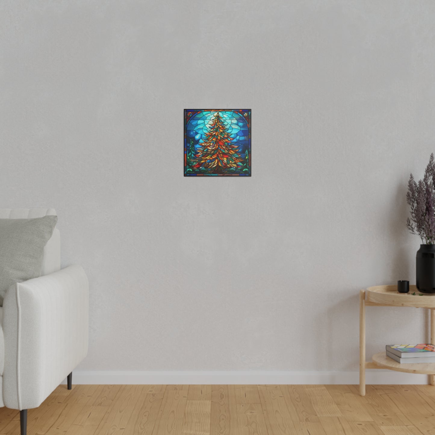 Stained Glass Christmas Canvas