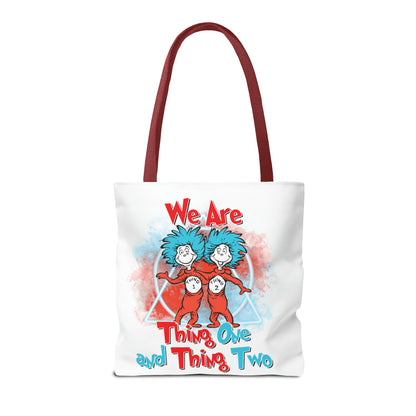 We Are Thing One and Thing Two Tote Bag (AOP)