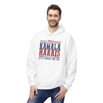 Kamala Harris Let's Finish the Job Unisex Midweight Softstyle  Hoodie