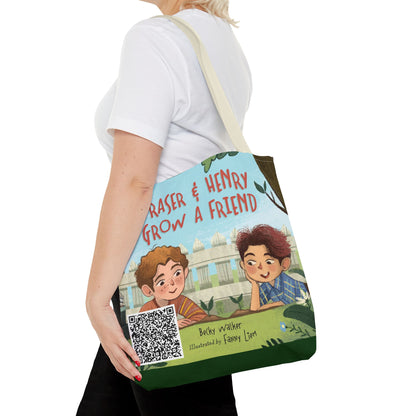Fraser & Henry Grow a Friend Book Illustration Tote Bag