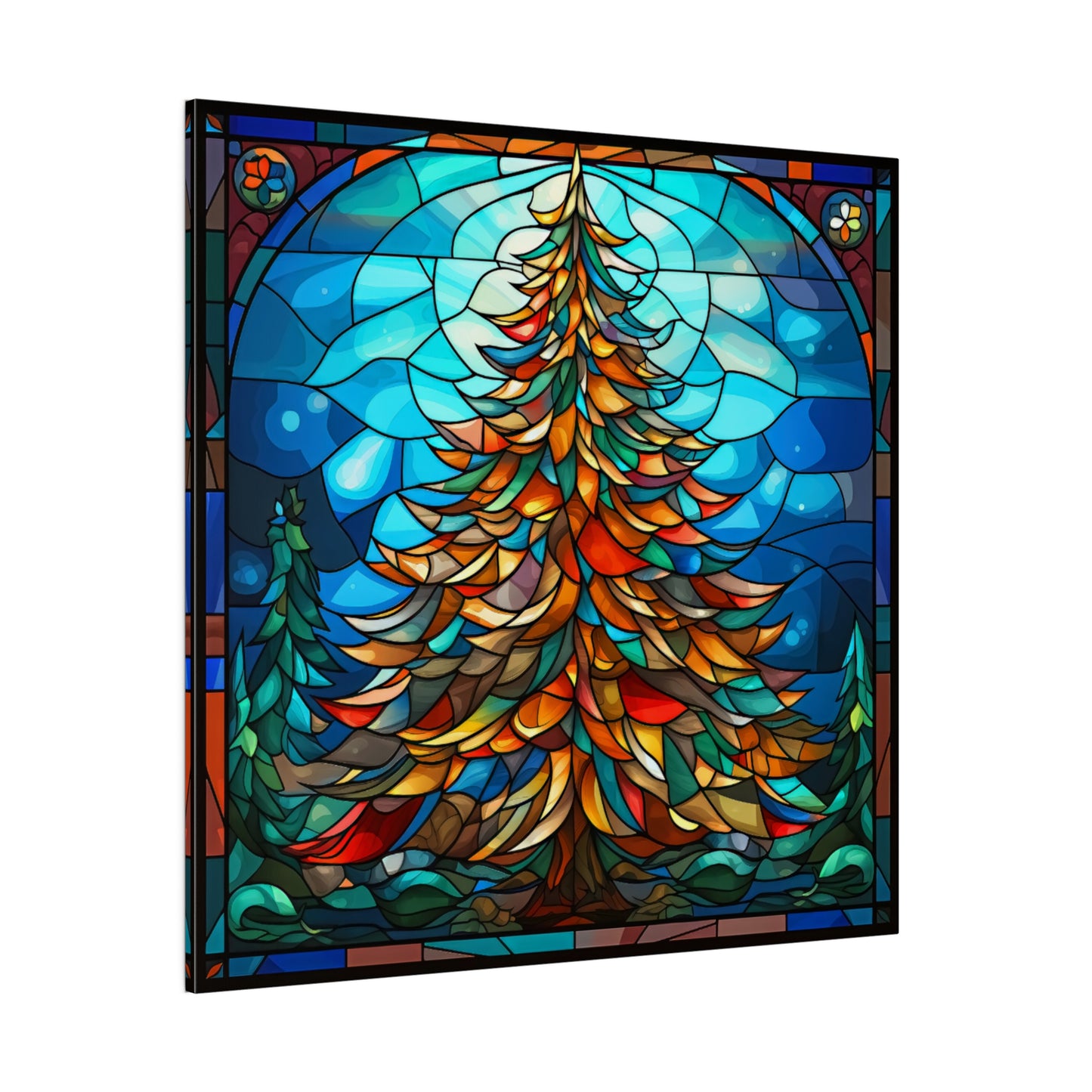 Stained Glass Christmas Canvas