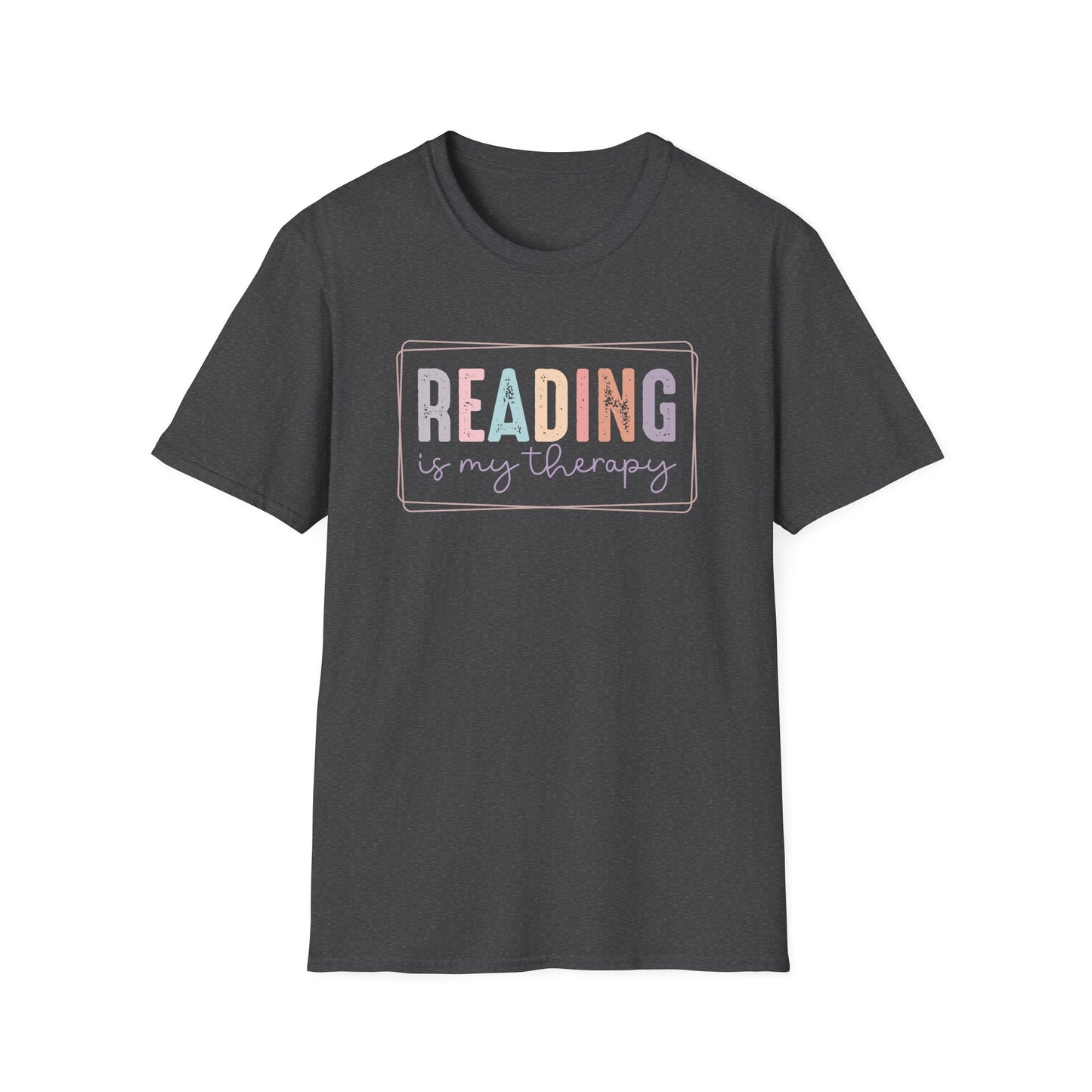 Reading is My Therapy Unisex Softstyle T-Shirt
