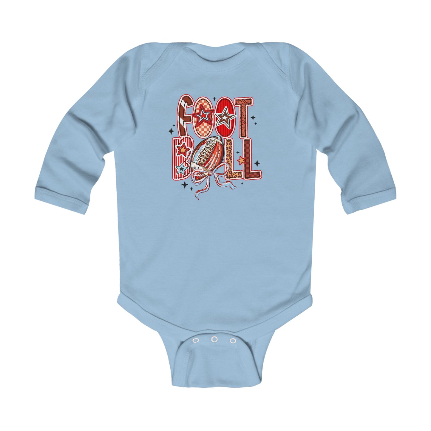 Adorable Infant Fall Football Long Sleeve Onesie