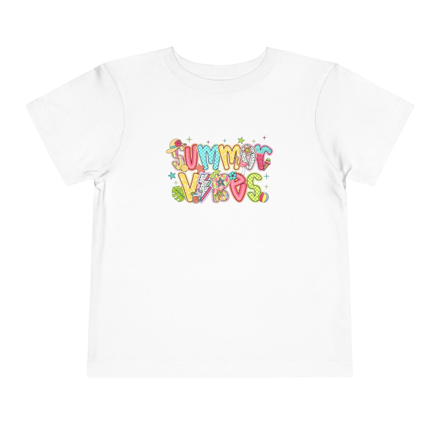 Summer Vibes Colorful Toddler Tee
