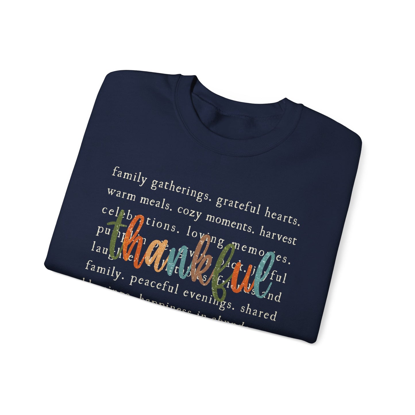 Thanksgiving Thankful Unisex Heavy Blend™ Crewneck Sweatshirt