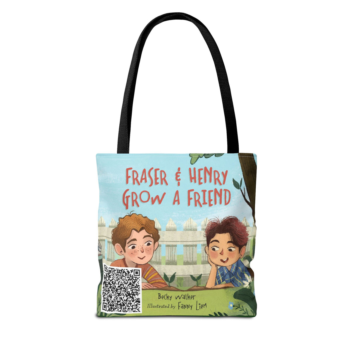 Fraser & Henry Grow a Friend Book Illustration Tote Bag