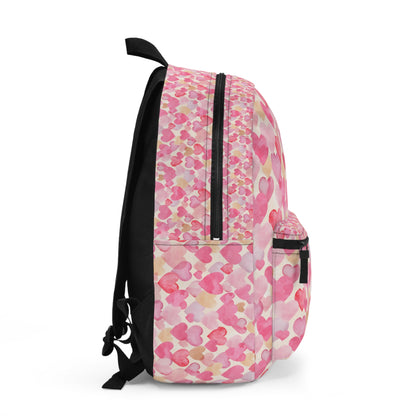Cute Heart Pattern Back-to-School Backpack