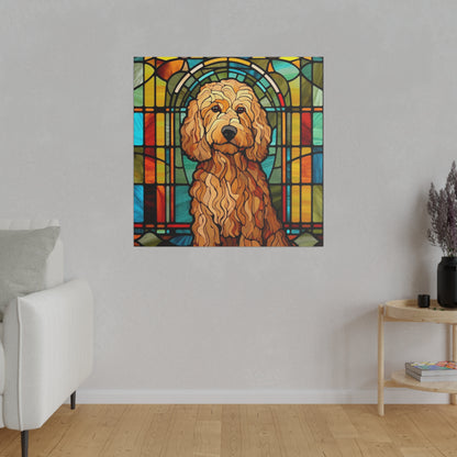 Goldendoodle Wall Art Matte Canvas