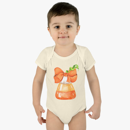 Candy Corn Coquette Halloween Onsie