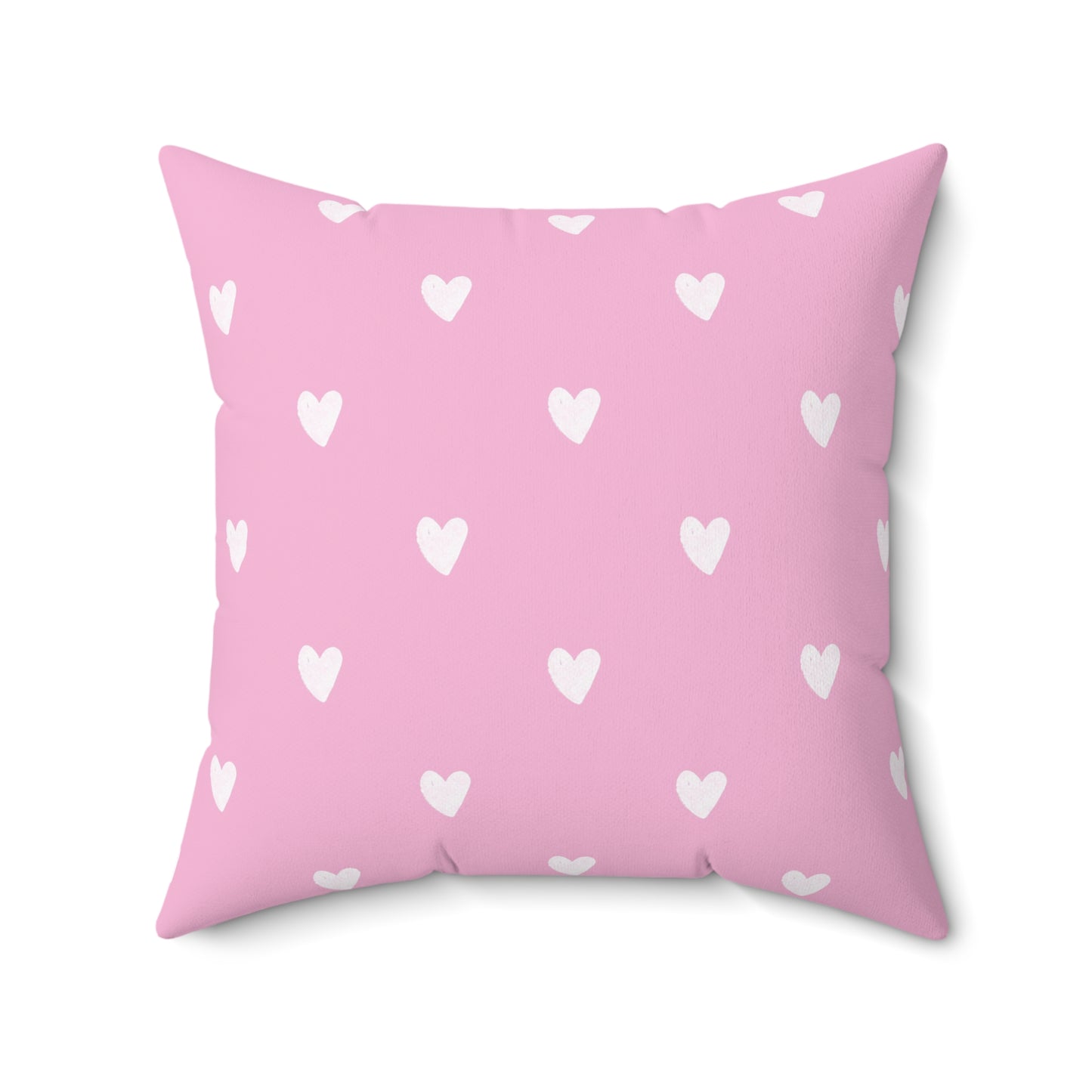 Girl's Pink Heart Pillow