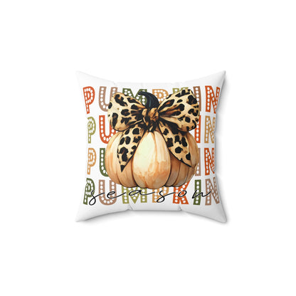 Pumpkin Season Spun Polyester Square Pillow