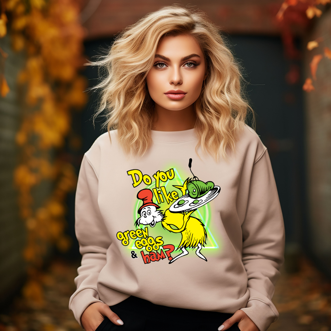 Green Eggs and Ham Dr. Seuss Sweatshirt