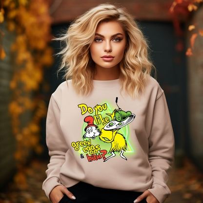 Green Eggs and Ham Dr. Seuss Sweatshirt