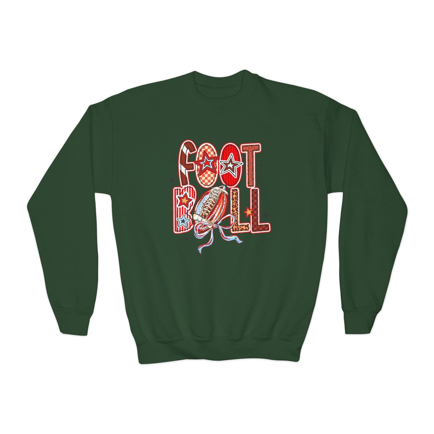 Cozy Fall Football Youth Sweatshirt