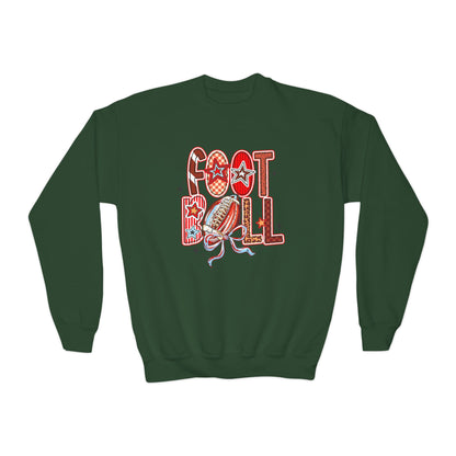 Cozy Fall Football Youth Sweatshirt