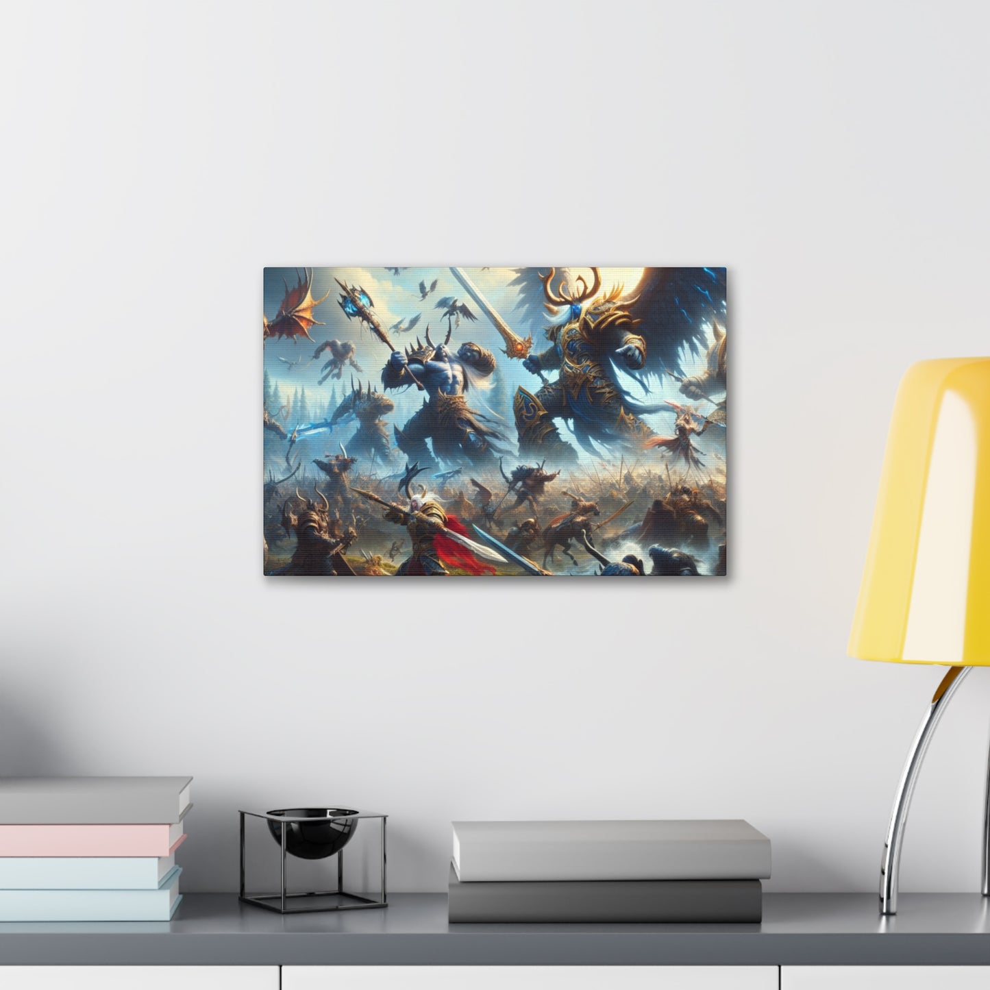 Epic DnD Battle Canvas Wall Art