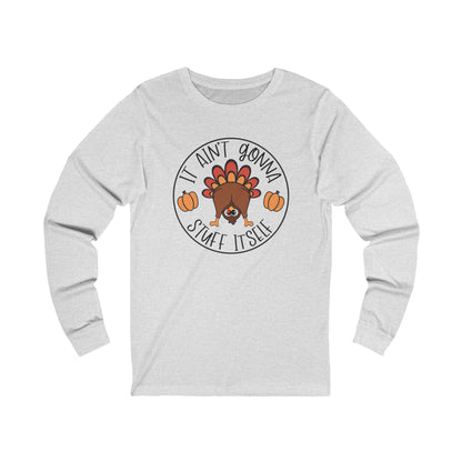 Funny Thanksgiving Turkey Unisex Jersey Long Sleeve Tee