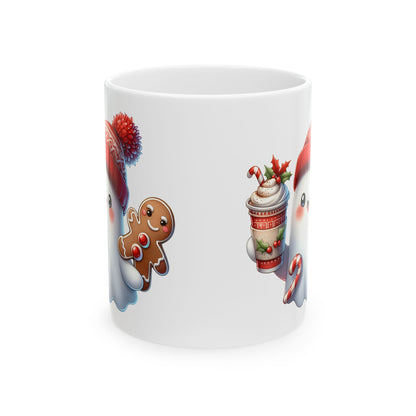 Christmas Ghost Ceramic Mug