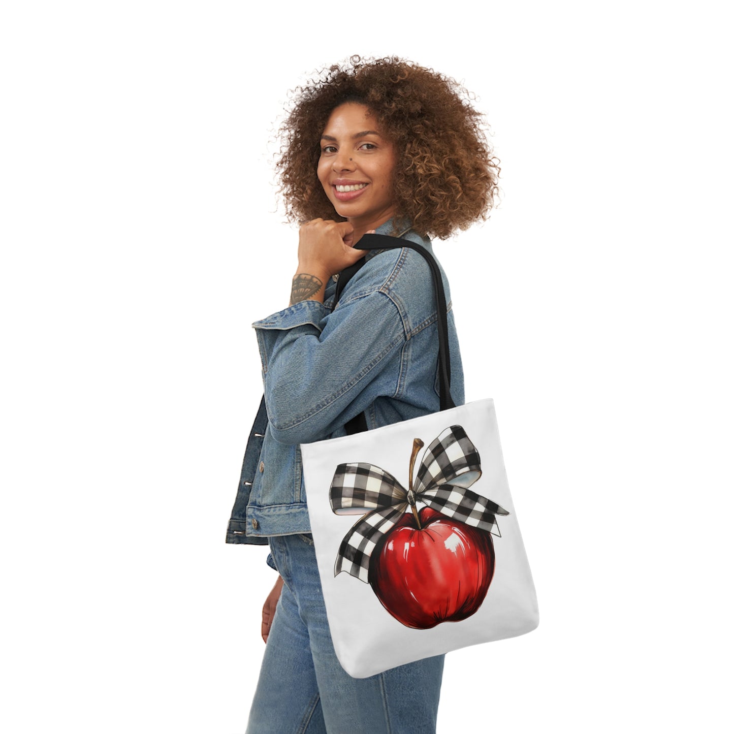 Teacher Apple Canvas Tote Bag