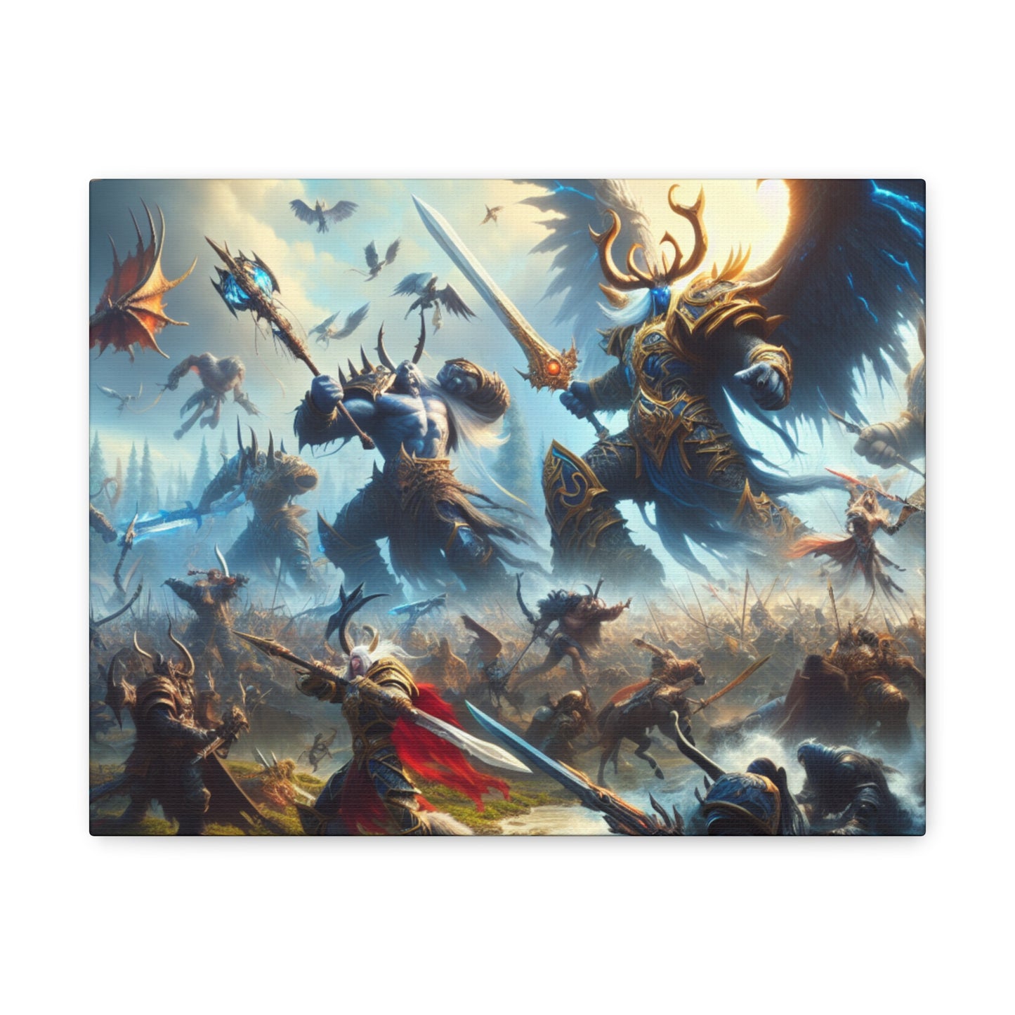 Epic DnD Battle Canvas Wall Art