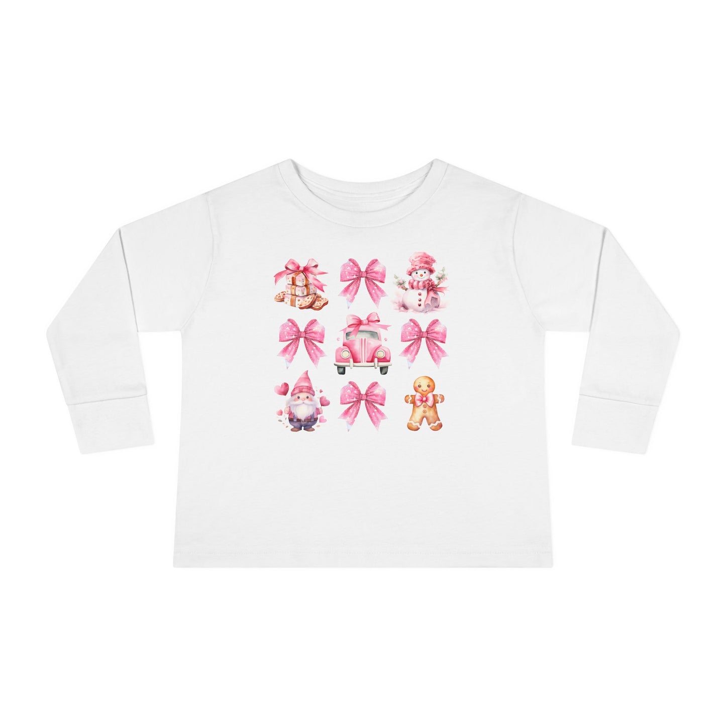 Holiday Coquette Toddler Long Sleeve Tee